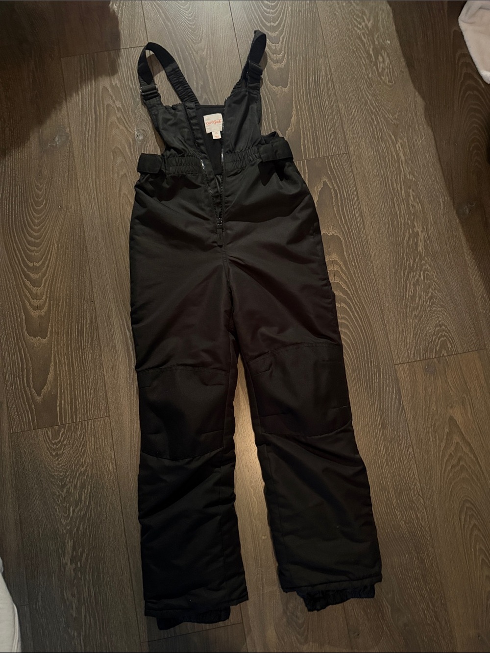 Excellent condition Cat & Jack Black Insulated Snow Bib Joggers